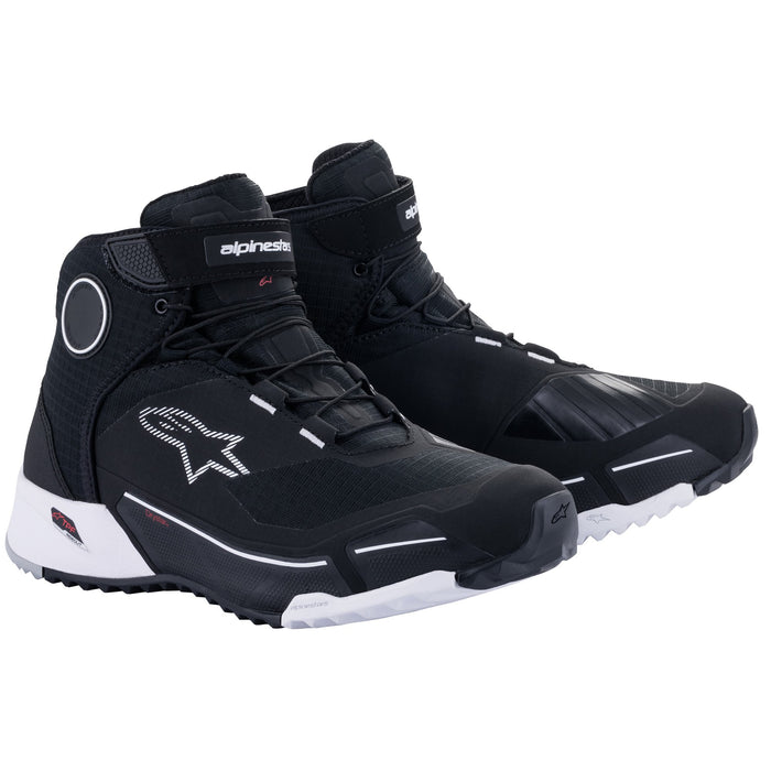 Alpinestars Cr-X Drystar Riding Shoes in Black/White - 261182012..