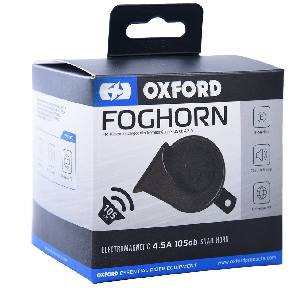 Oxford Foghorn 12V Motorcycle Horn black - OX805..