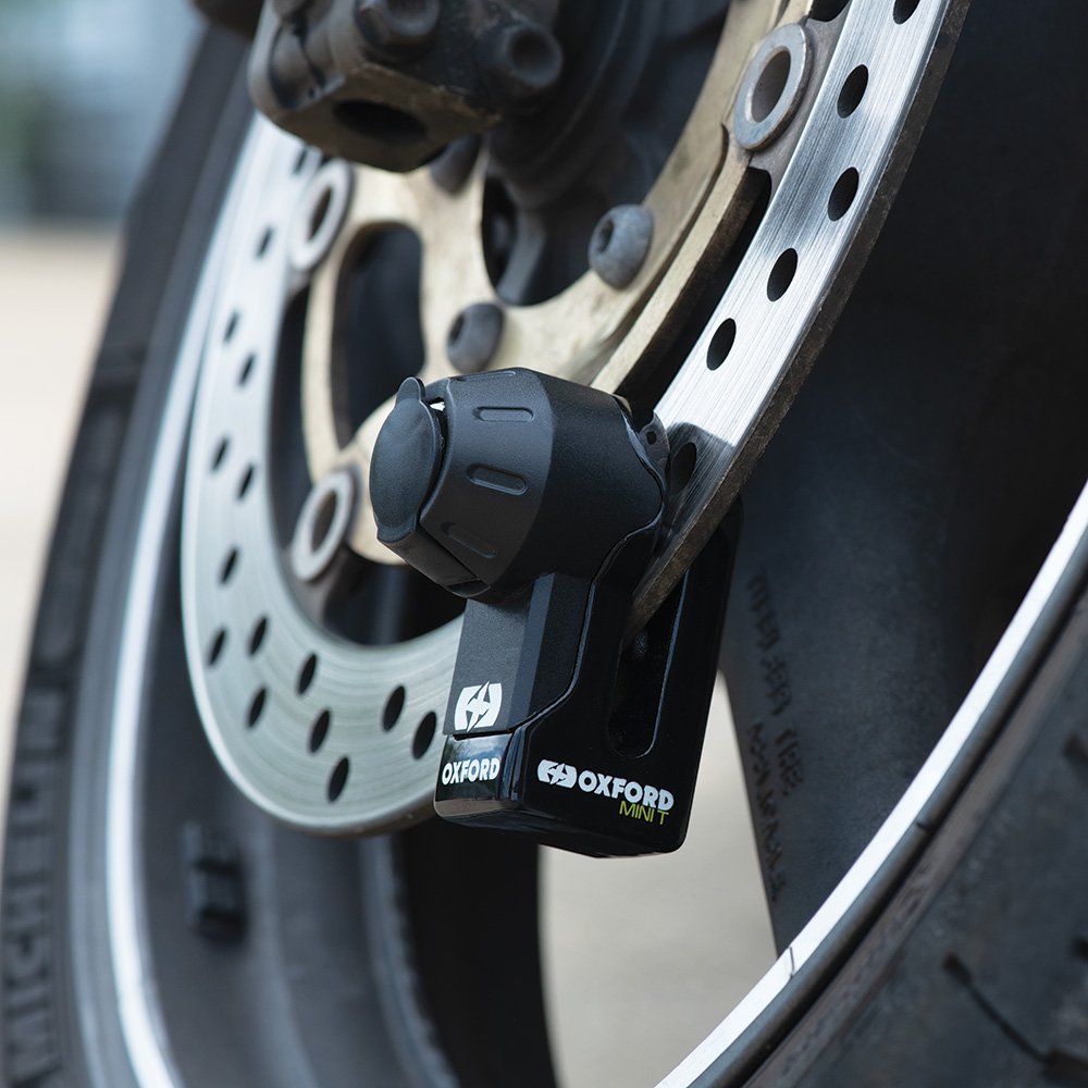 Oxford Mini T Disc Lock - Black (LK292) / Yellow (LK291)