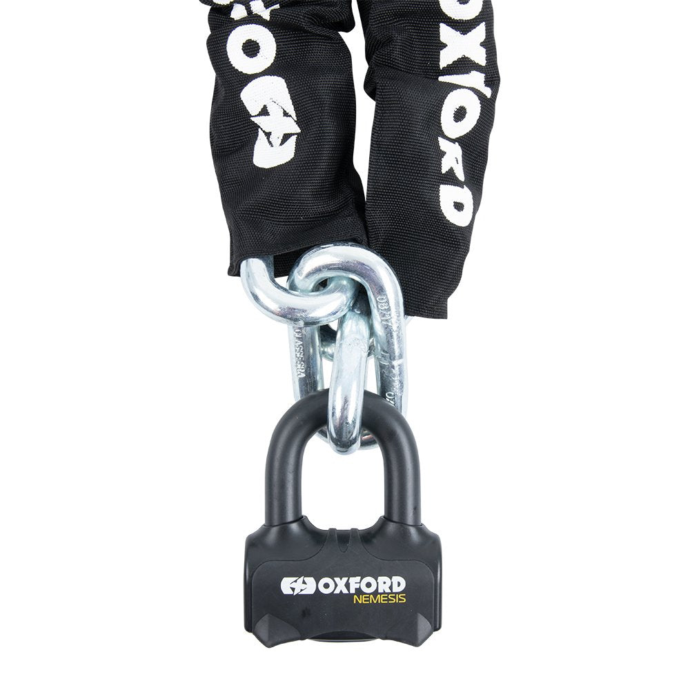 Oxford Nemesis Chain & Padlock (1.2/1.5/2.0m) - LK472/3/4..