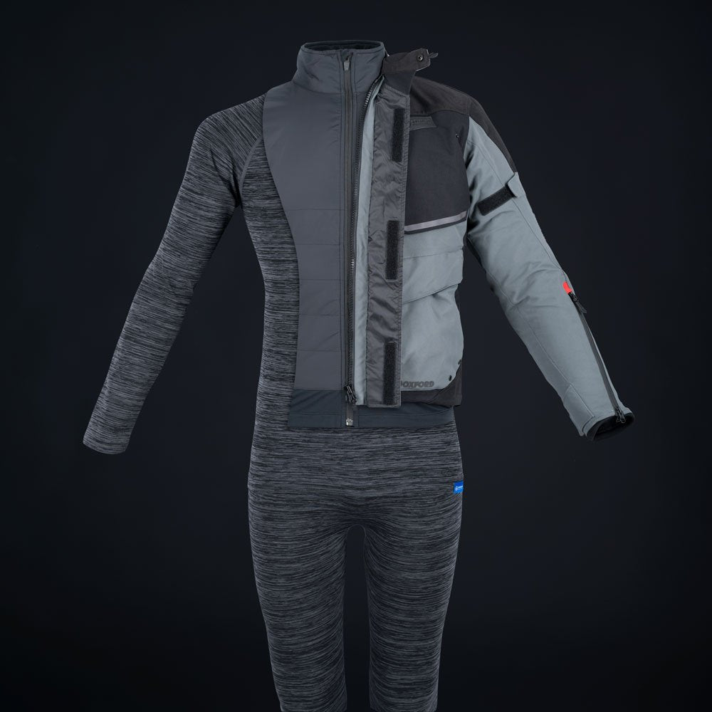 Oxford Advanced Base Layer MS Top Charcoal Marl - LA214101..
