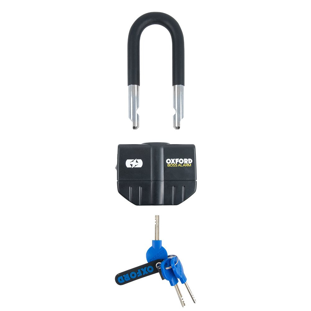 Oxford Boss Alarm 16mm Lock + Chain 12mm (1.2/1.5/2.0m) - LK480/1/2...