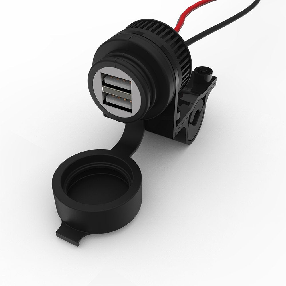 Oxford Dual USB socket (5V 2Amp) & 10amp fused 1.2mtr loom - EL102