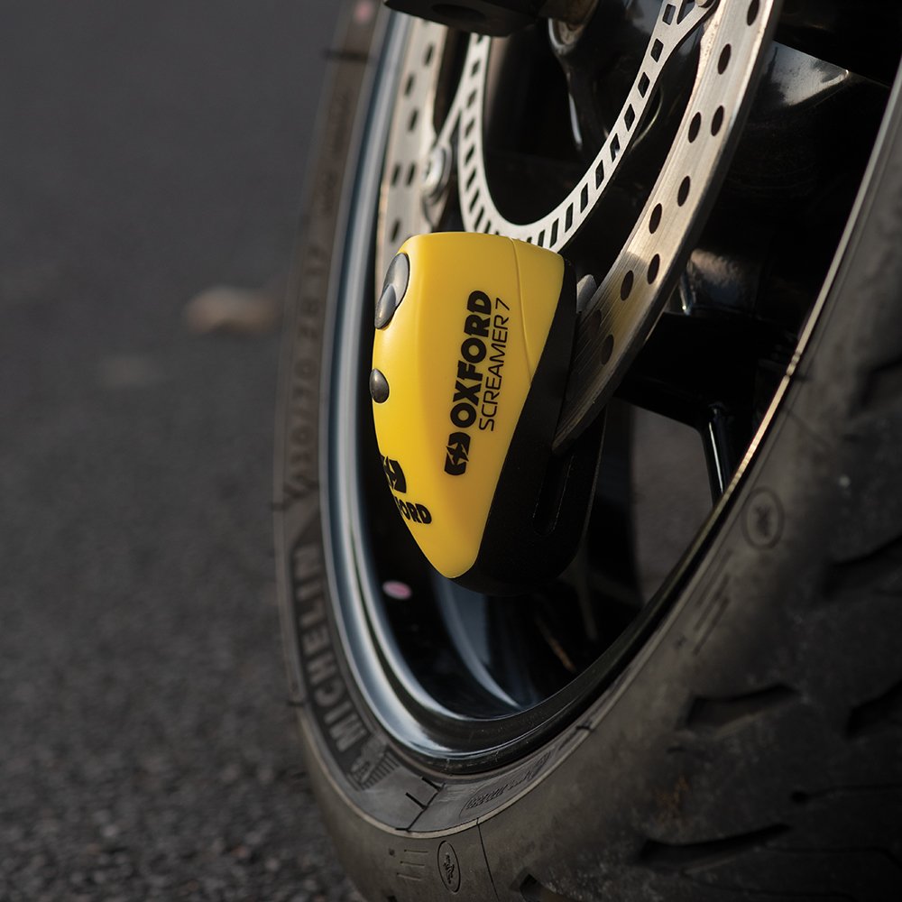 Oxford Screamer7 Alarm Disc Lock - LK289 Black / LK290 Yellow..