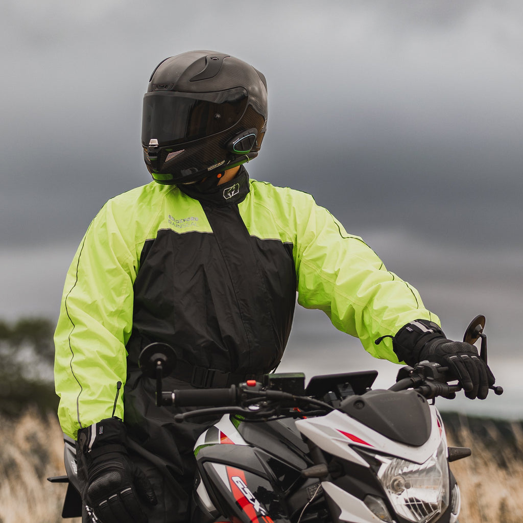 Oxford Rainseal Oversuit - Black/Fluo