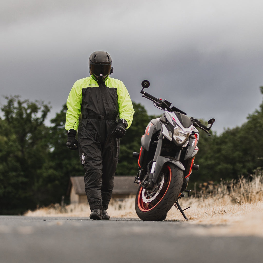 Oxford Rainseal Oversuit - Black/Fluo