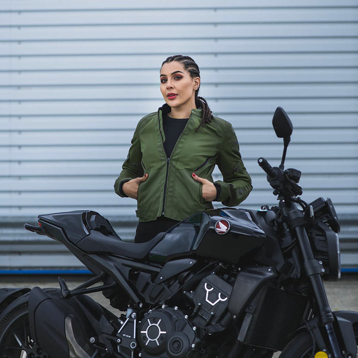 Oxford Iota 1.0 Air Women's Jacket in Black/Grey/Pink, Stealth Black or Khaki - TW19320..