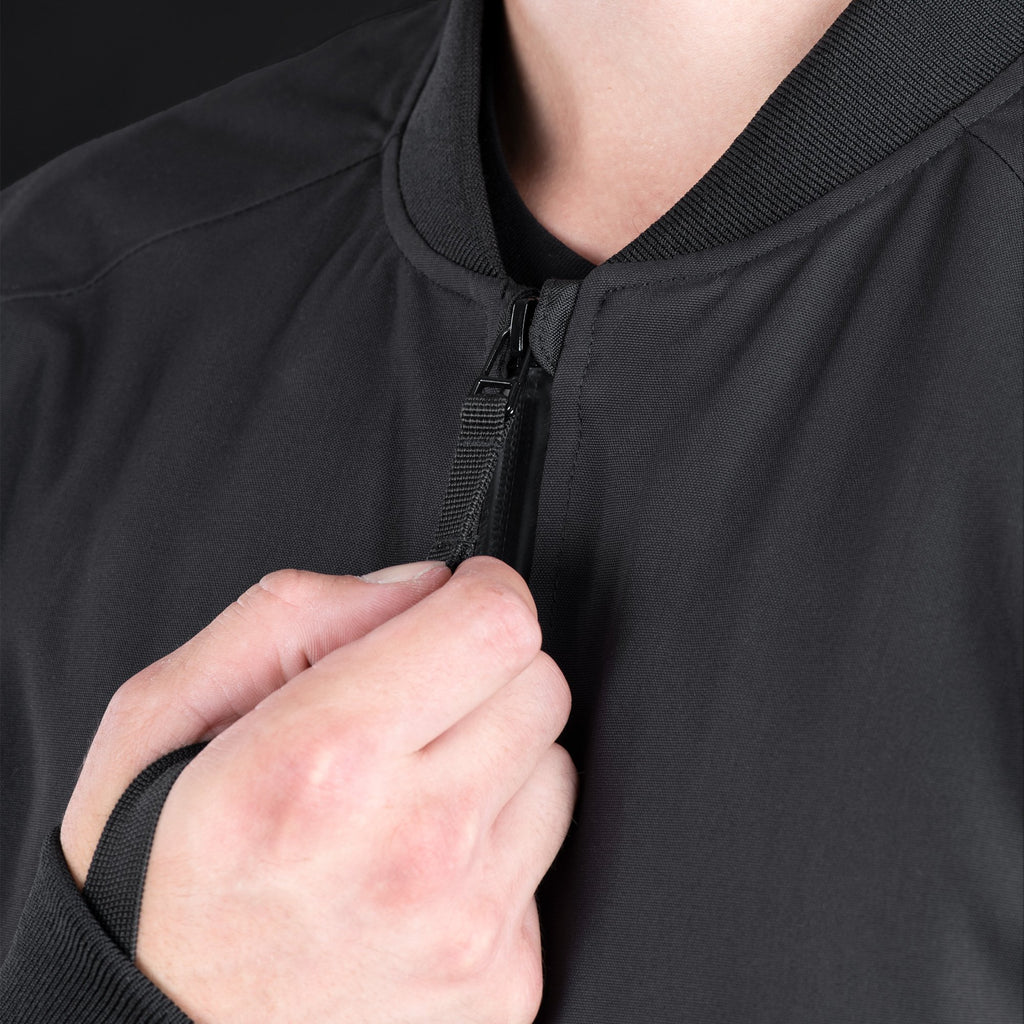 Oxford Bomber D2D MS Jacket in Black or Khaki - TM22920..