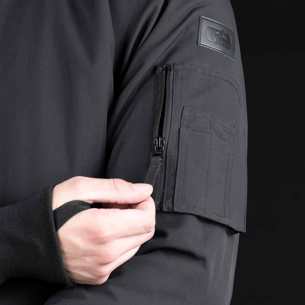 Oxford Bomber D2D MS Jacket in Black or Khaki - TM22920..