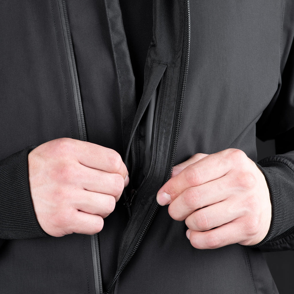 Oxford Bomber D2D MS Jacket in Black or Khaki - TM22920..
