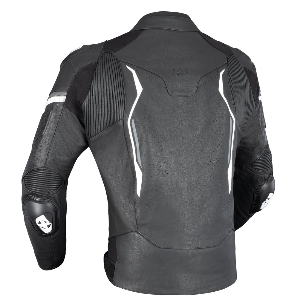 Oxford Nexus 1.0 Leather MS Jkt Blk/Wht - LM228102...