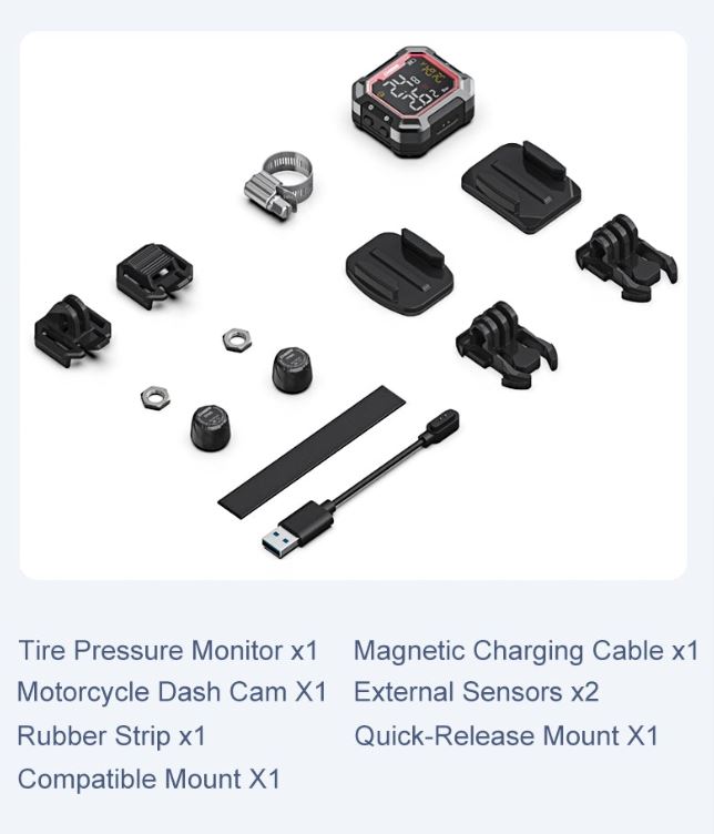 Chigee G3 External Tyre Pressure Monitor in Black (TPMS) - MFP0073..