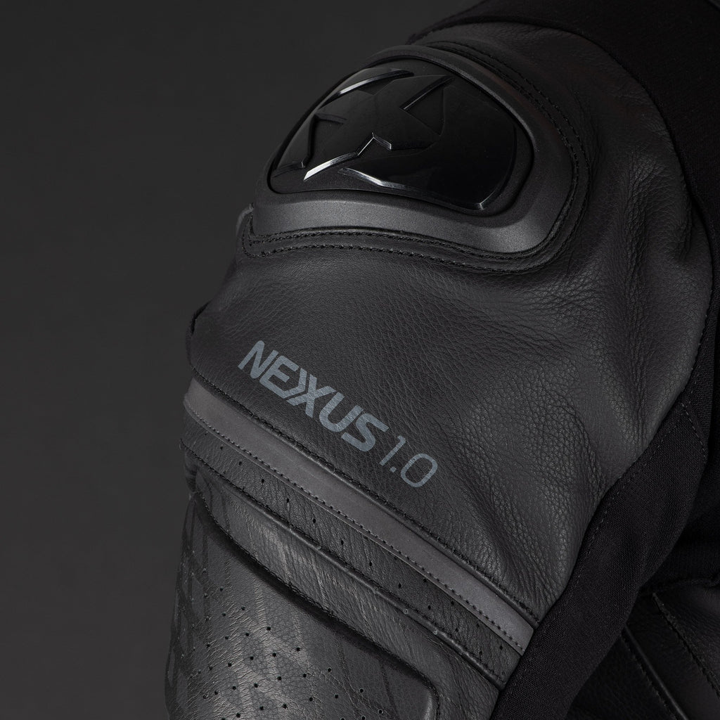 Oxford Nexus 1.0 Leather MS Jkt Stealth Blk