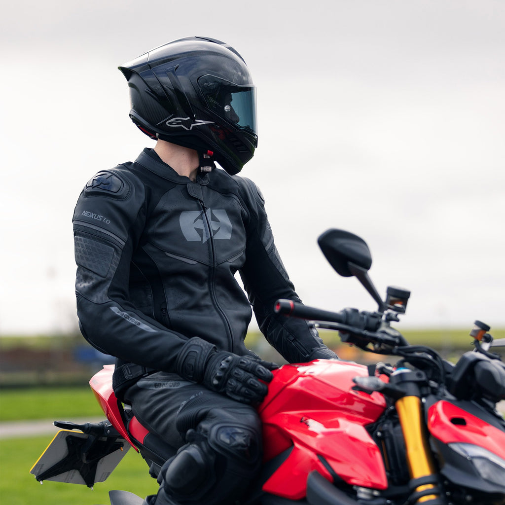 Oxford Nexus 1.0 Leather MS Jkt Stealth Blk