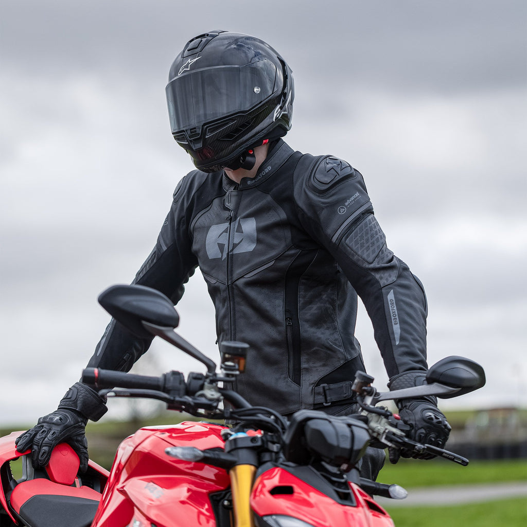 Oxford Nexus 1.0 Leather MS Jkt Stealth Blk