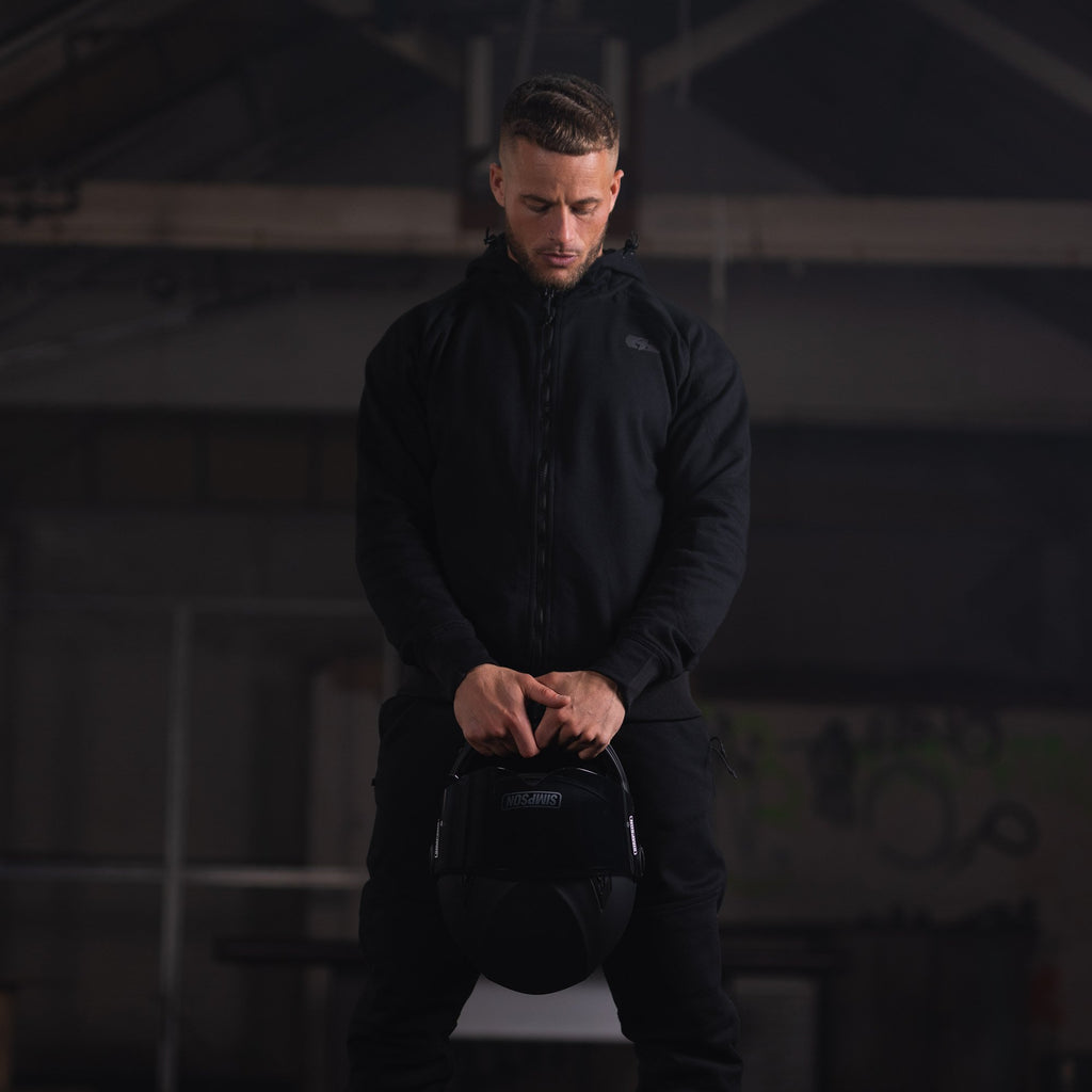 *NEW* Oxford Armourlite AA Lockon MS Hoodie Blk - TM234001 **STOCK ARRIVING AUGUST**