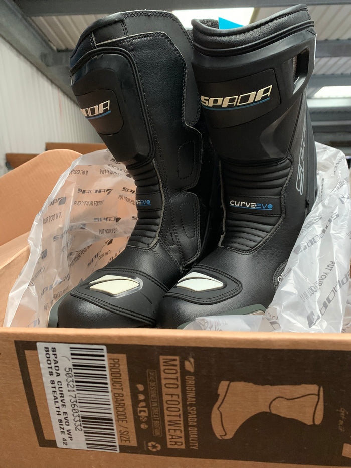 Spada Curve Evo Waterproof Boots Stealth Black 42 **Summer Sale**