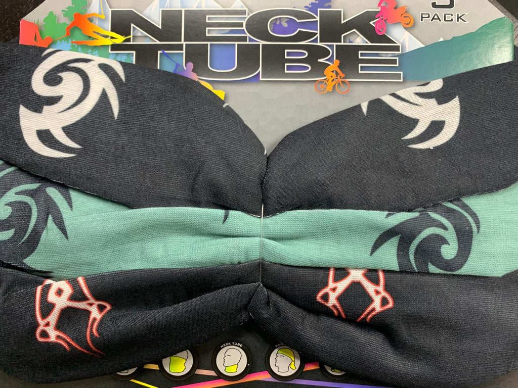 Neck Tube 3-Pack (Various Designs)