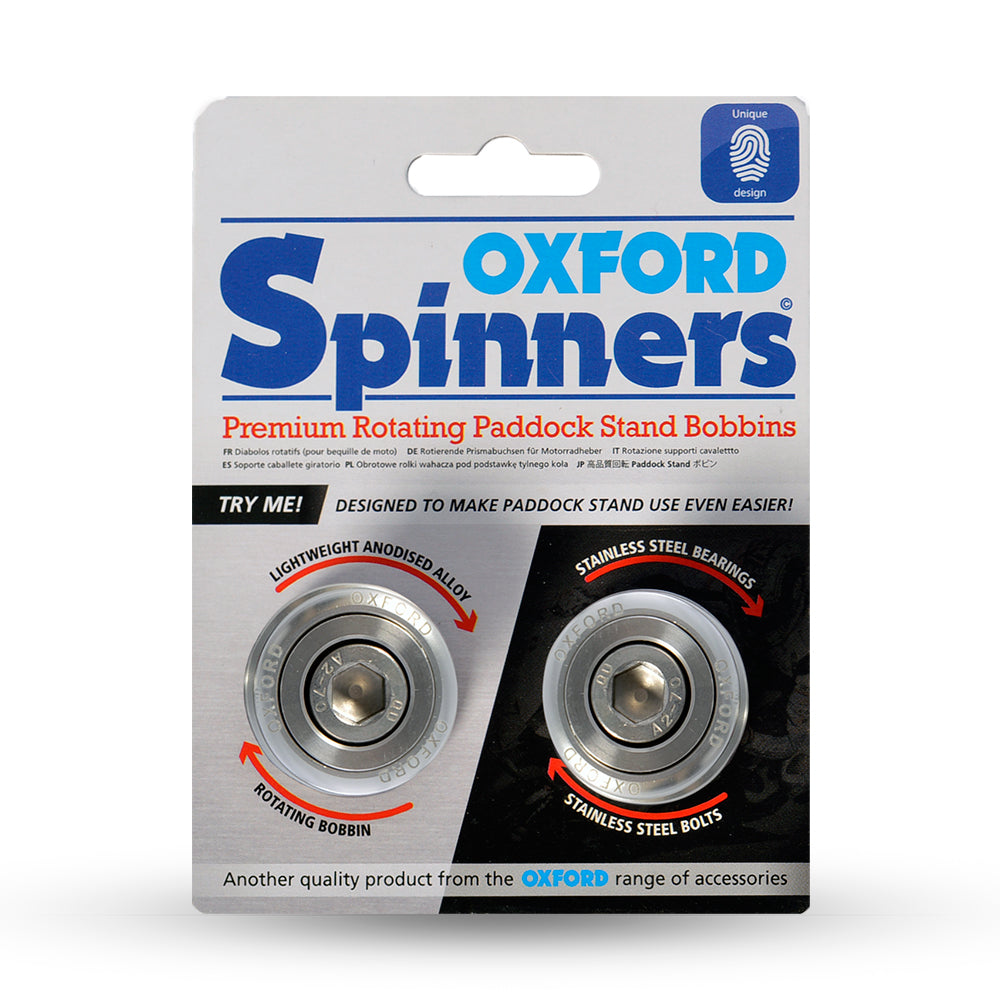 Oxford SPINNERS in Black or Silver - OX8..