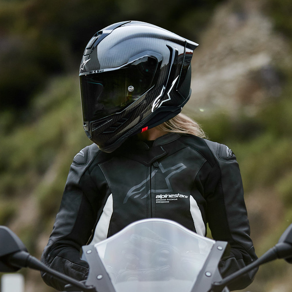 Alpinestars Supertech R10 Solid ECE06/FIM Black Carbon - 82001241902...