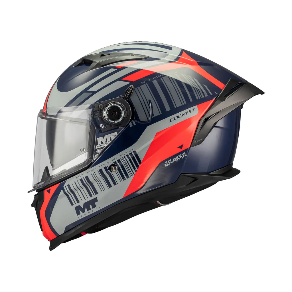 MT Braker Cockpit in Black/Fluo or Navy/Grey/Red - M1346D23..