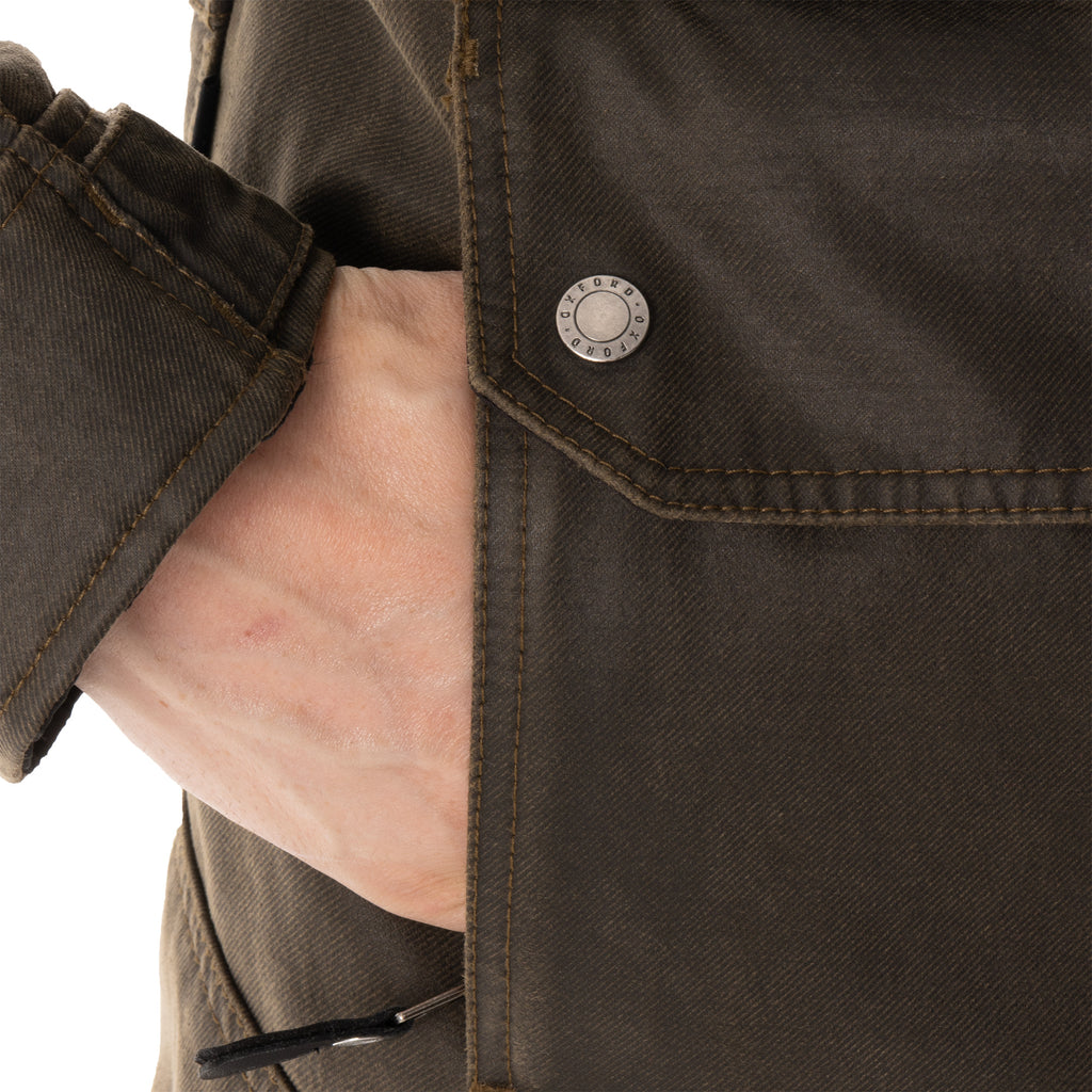 Oxford Sterling Dry2Dry Wax Cotton Men‘s Jacket in Black or Khaki - TM24020...