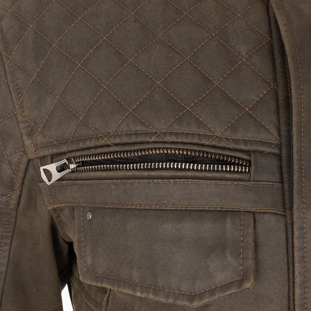Oxford Hardy 2.0 Wax Men’s Jacket in Black or Khaki - TM25040..
