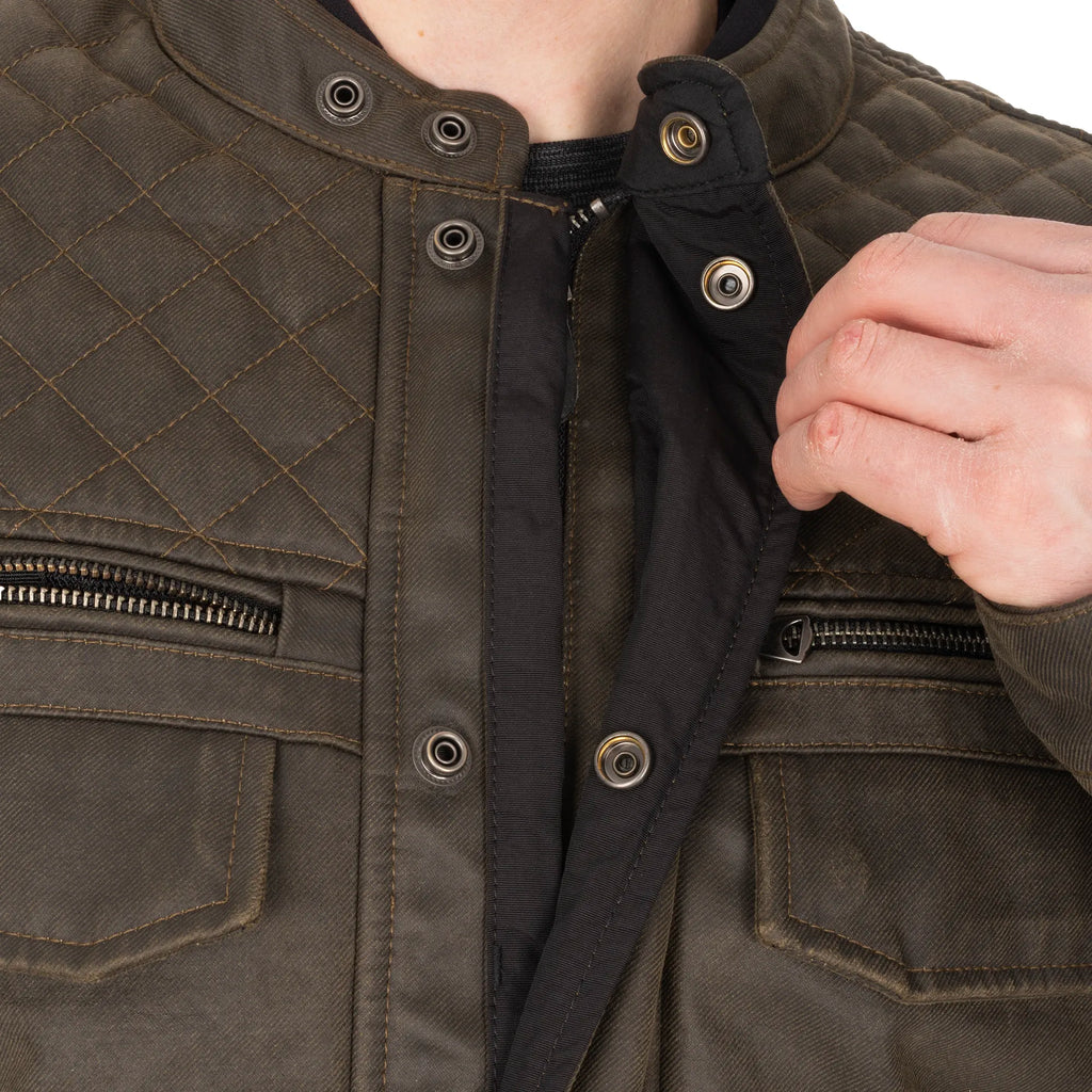 Oxford Hardy 2.0 Wax Men’s Jacket in Black or Khaki - TM25040..