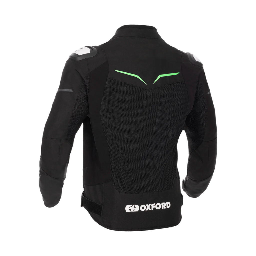 Oxford Omega 1.0 Air Mesh Jacket in Blk/Wht, Blk/Grn & Blk/Camo/Fluo - TM25310..