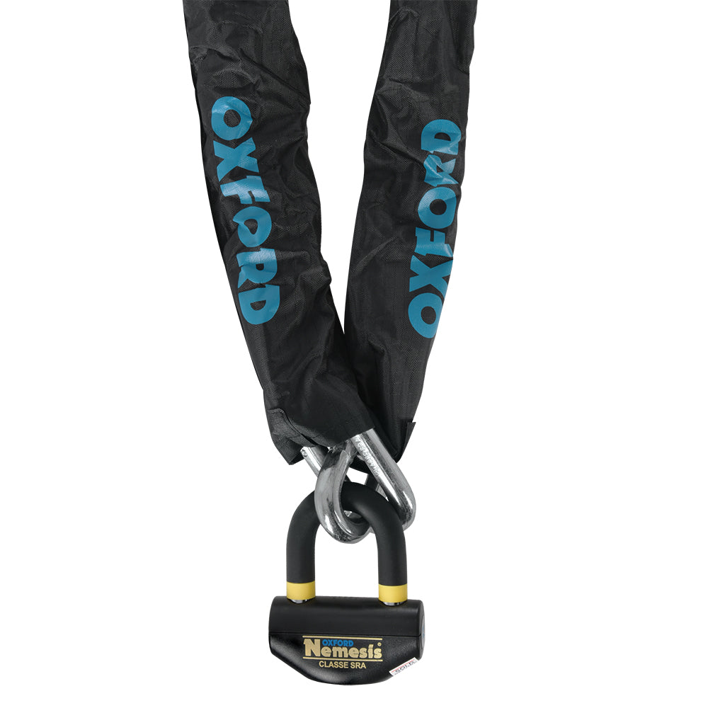Oxford Nemesis Chain & Padlock (1.2/1.5/2.0m) - LK472/3/4..