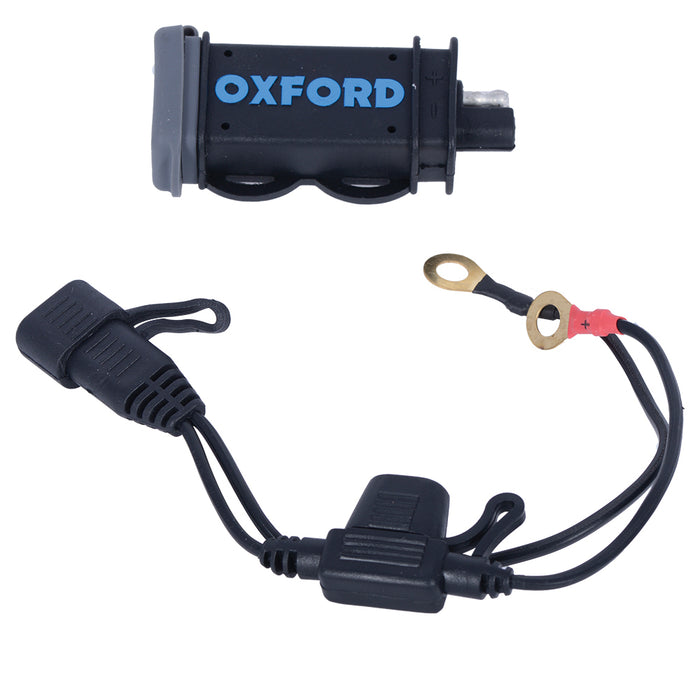 Oxford USB 2.1Amp Fused power charging kit - EL114