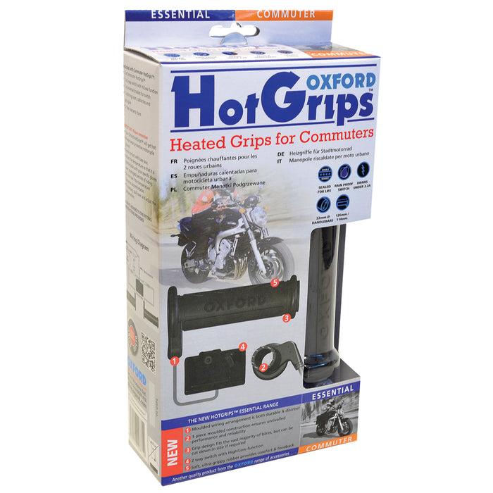 Oxford Hotgrips Essential Commuter / 50cc-250cc Scooter - OF772